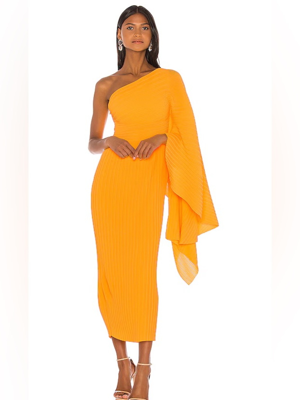 Solace London Pleated Lila Midi Dress - Picture 2 of 12